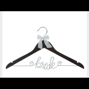 Dark wood bride hanger